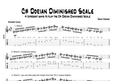 C# Dorian Diminished Scale (4 Ways to Play)