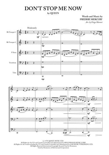 Don't Stop Me Now (arr. Diego Marani)