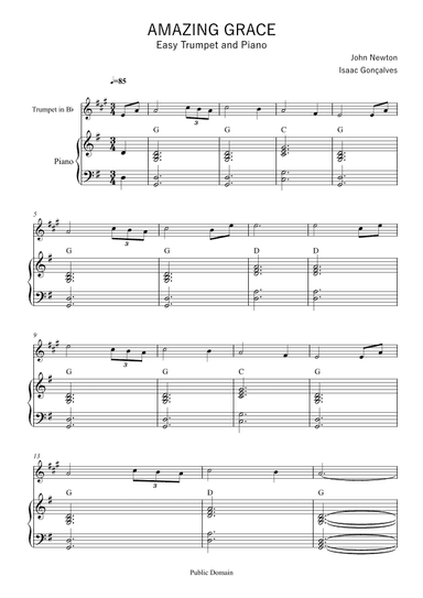 Amazing Grace (arr. Isaac Gonçalves)