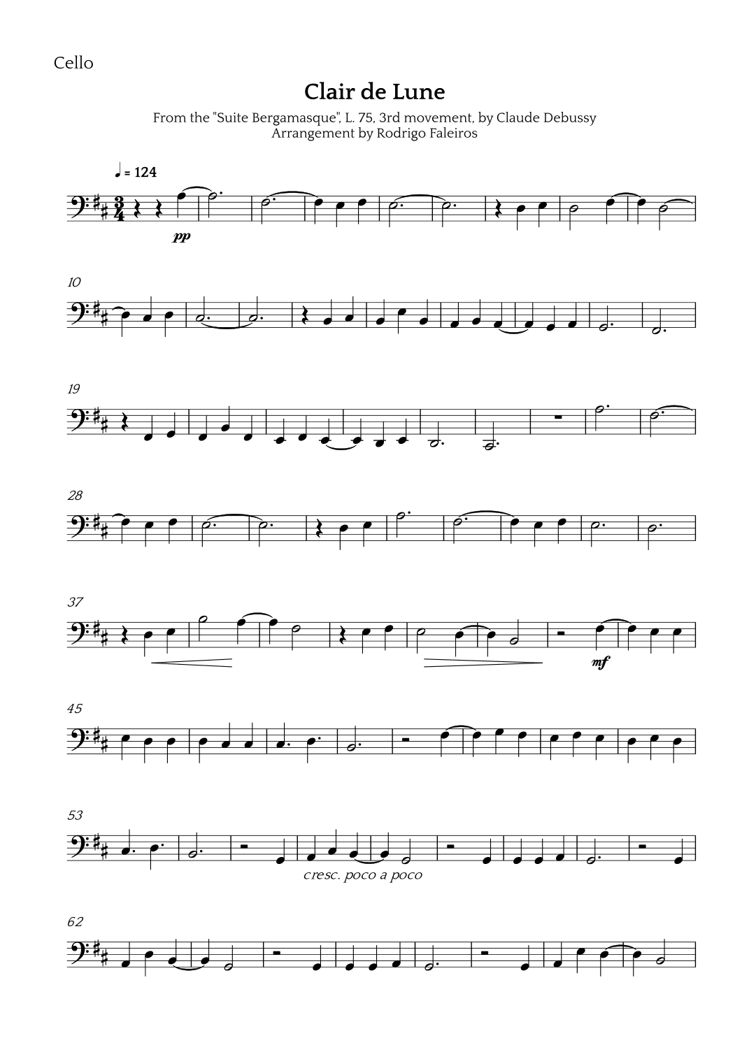 Clair de Lune (arr. Rodrigo Faleiros)