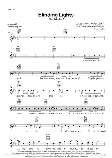 Blinding Lights (arr. Samuel Sequeira)