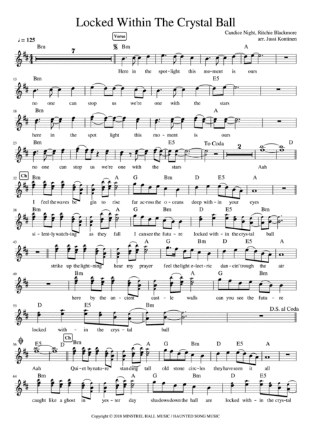 Locked Within The Crystal Ball (arr. Jussi Kontinen)