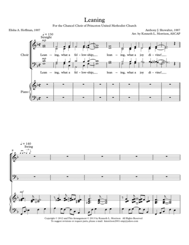 Leaning on the Everlasting Arms (arr. Kenneth L. Morrison)