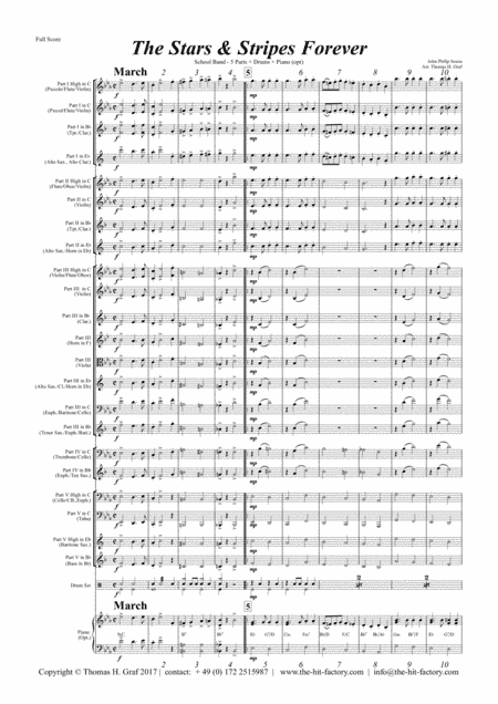 Stars and Stripes forever - Sousa - School Band (arr. Thomas H. Graf)