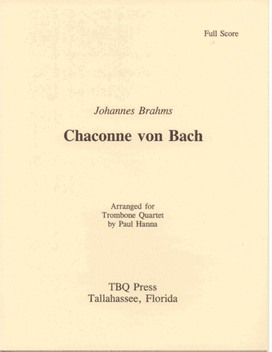 Chaconne von Bach (arr. Paul Hanna)