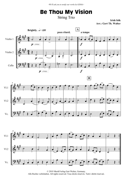 Be Thou My Vision (arr. Gert Th. Walter)