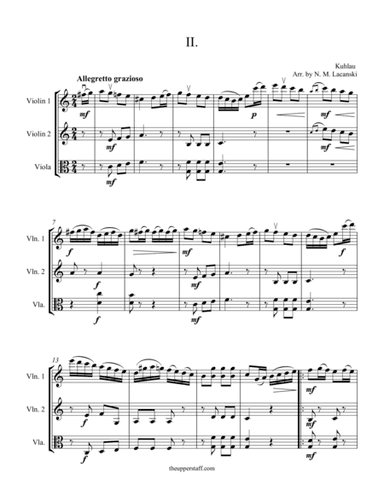 Sonatina Op. 55 #3 Movement II (arr. Nick Lacanski)