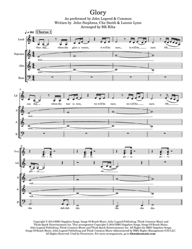 Glory (arr. Brandy Kay Riha / BK Riha)