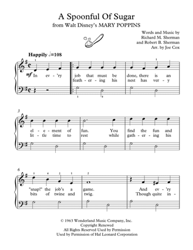 A Spoonful Of Sugar (arr. Joe Cox)