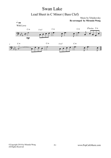 Swan Lake - Cello Solo in C Minor (Romantic Theme) (arr. Miranda Wong)