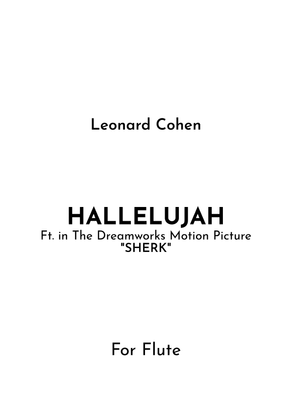 Hallelujah (arr. Jireh J.)
