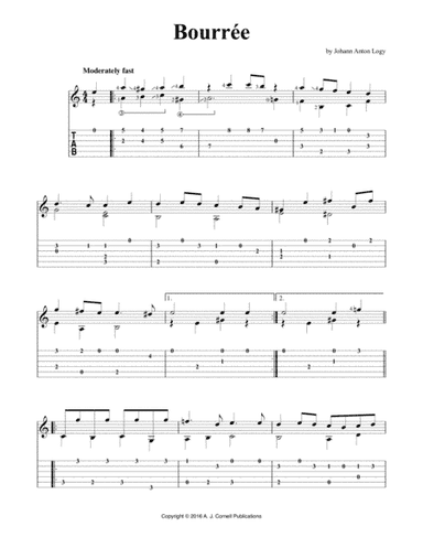 Bourrée (arr. A. J. Cornell Publications)
