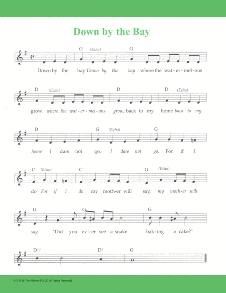 Down by the Bay (arr. Hal Wright)