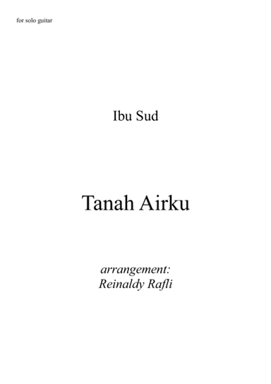 Tanah Airku (Tablature) (arr. Reinaldy Rafli)