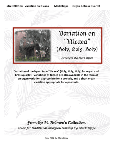 Variation on "Nicaea" (Holy, Holy, Holy) StA OB00104 (arr. Mark Rippe)