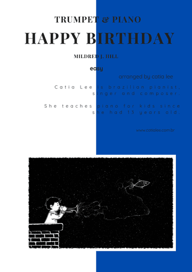 Happy birthday Duet for Trumpet and Piano (arr. Catia Lee)