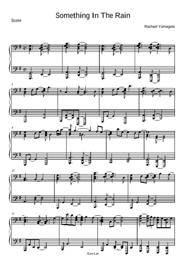 Something In The Rain (arr. Eum Lee)