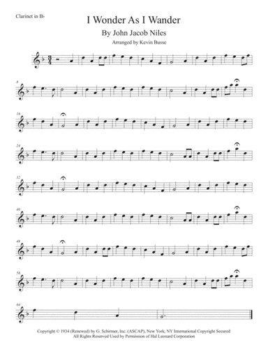 I Wonder As I Wander (arr. Kevin Busse)