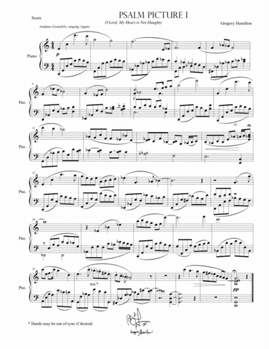Psalm Picture I for Piano