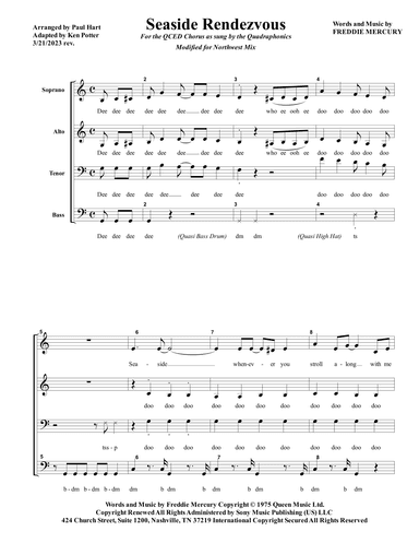 Seaside Rendezvous (arr. Ken Potter)