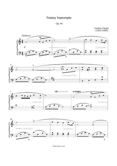 Chopin - Fantasy Impromtu Op.66 (Easy piano arrangement) (arr. MPS)