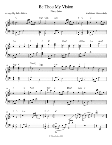 Be Thou My Vision (arr. Beka Wilson)