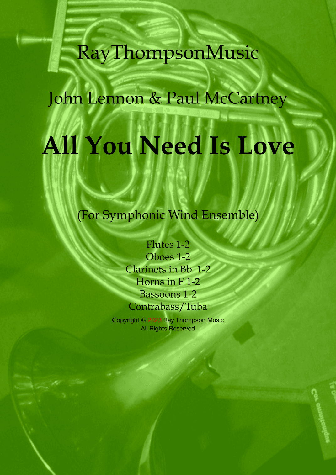 All You Need Is Love (arr. Ray Thompson)