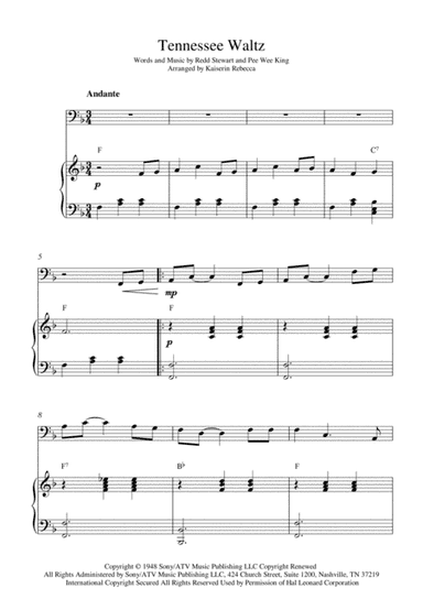 Tennessee Waltz (arr. Kaiserin Rebecca)