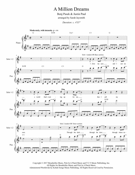 A Million Dreams (arr. Sarah Jaysmith)