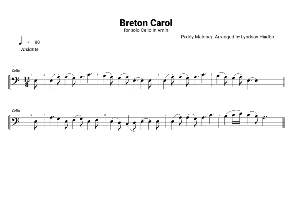 A Breton Carol (arr. Lyndsay Hindbo)