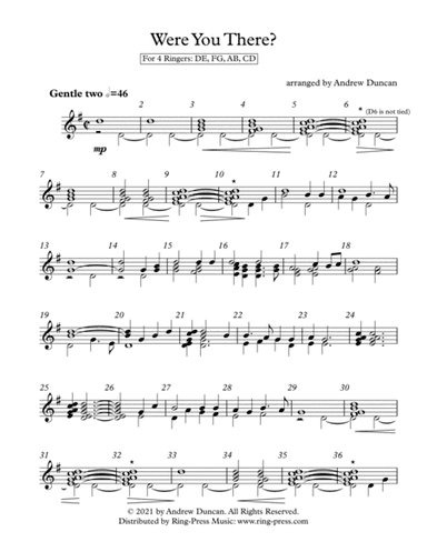 Were You There? - 4 Handbell Ringers (arr. Andrew Duncan)
