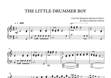 The Little Drummer Boy (arr. Elyssa Hinrichs-Nelson)