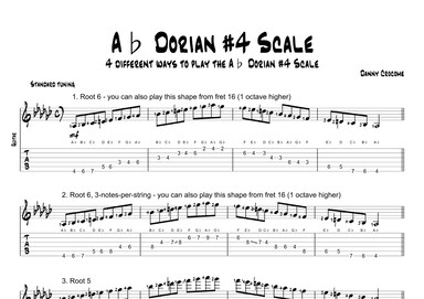 Ab Dorian #4 Scale (4 Ways to Play)