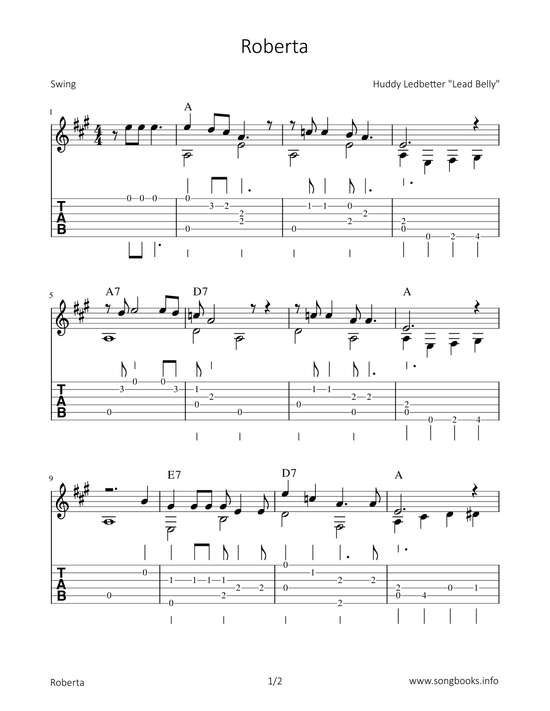Roberta (arr. Bettina Schipp)