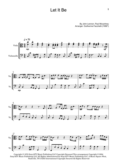 Let It Be (arr. Guilherme Facchetti)