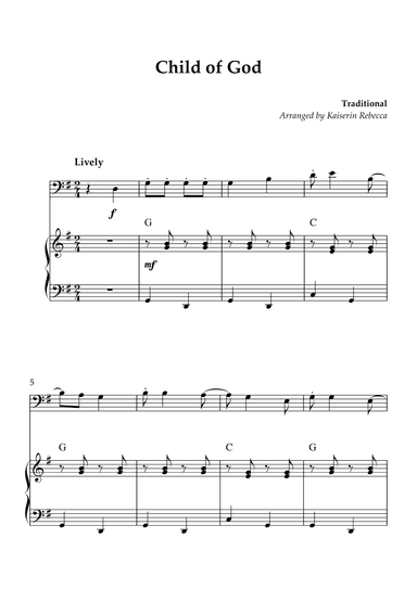 Child of God (arr. Kaiserin Rebecca)