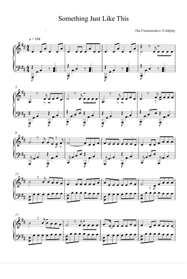 Something Just Like This (arr. Andrew Taggart)