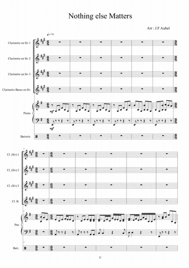 Nothing Else Matters (arr. Jean François Aubel)