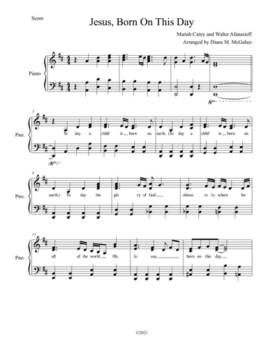 Jesus Born On This Day (arr. Diane M. McGahee)