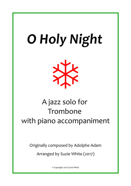 O Holy Night Jazz Solo (arr. Suzie White)