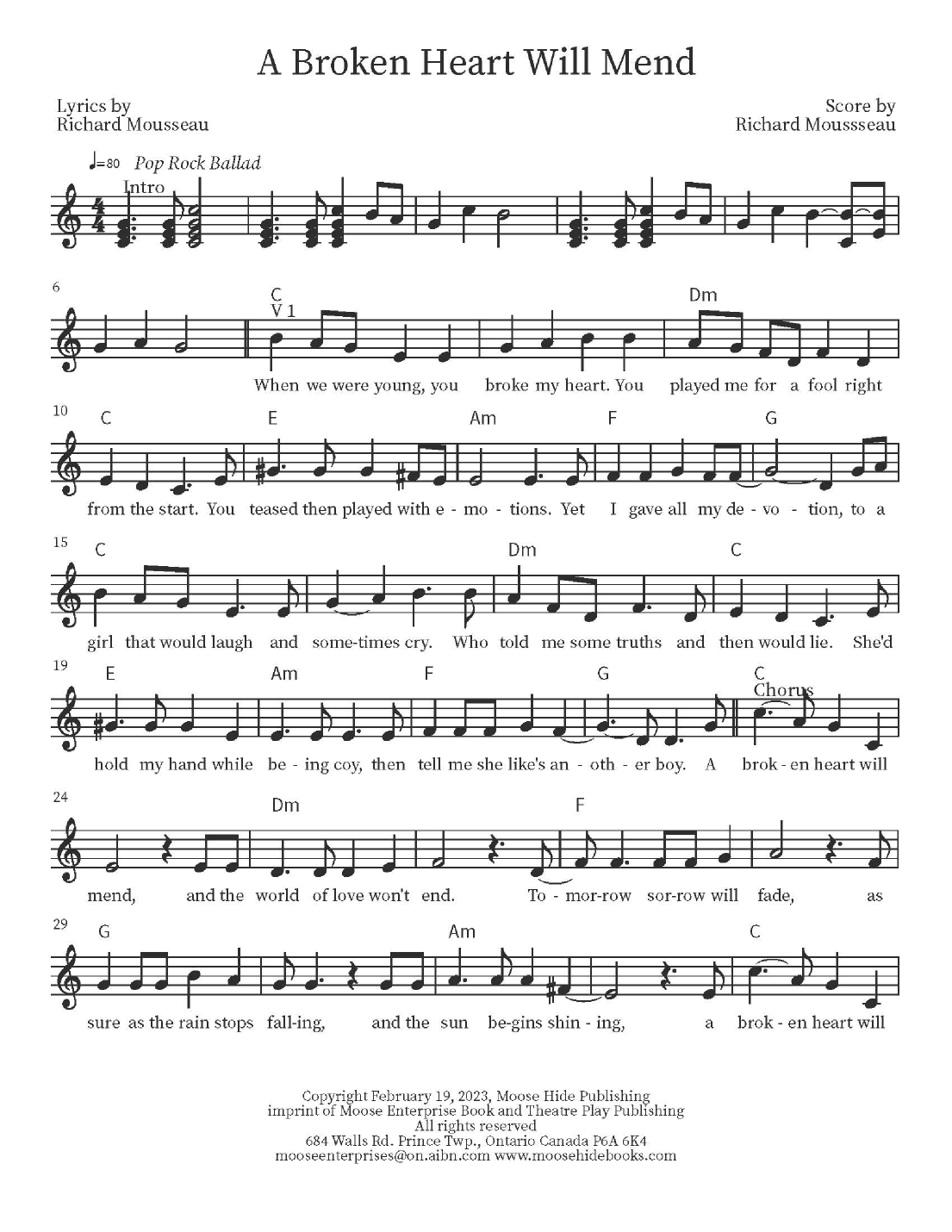 A Broken Heart Will Mend