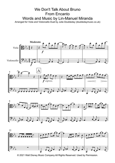 We Don't Talk About Bruno (arr. Julie Doubleday)