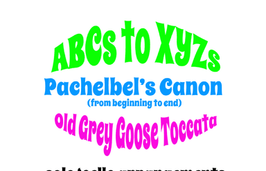 ABCs to XYZs (arr. Sean Grissom)