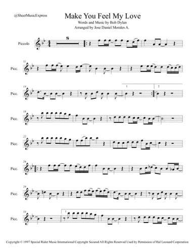 Make You Feel My Love (arr. Jose Daniel Morales A.)