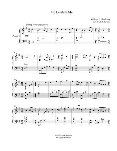 He Leadeth Me (arr. Rick Barham)