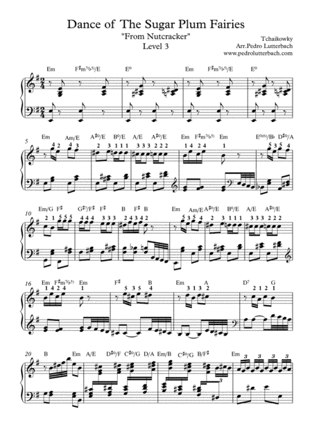 Dance of The Sugar Plum Faries (arr. Pedro Lutterbach)