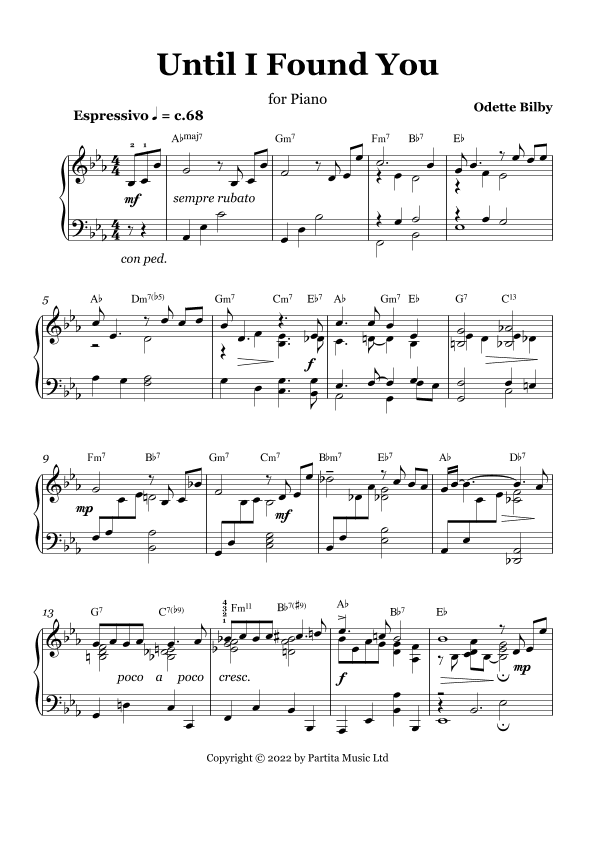 Until I Found You (Piano Solo Grade 7-8)