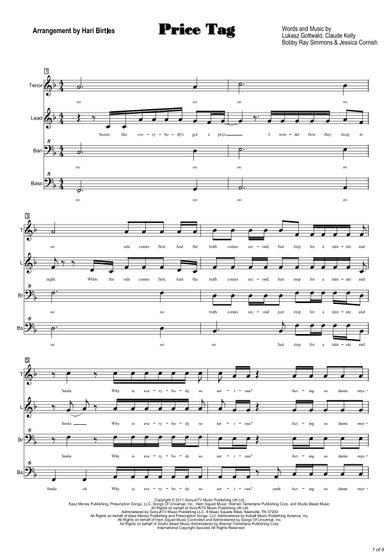 Price Tag (arr. Hari Birtles)