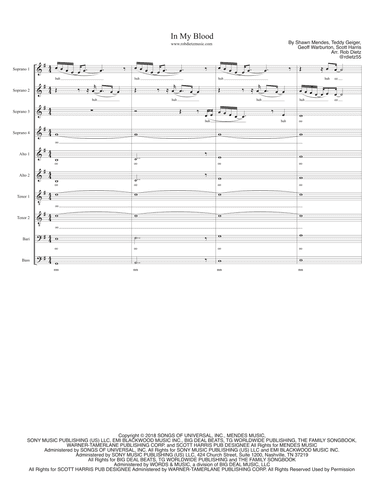 In My Blood (arr. Rob Dietz)