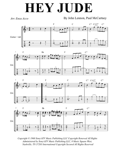 Hey Jude (arr. Enea Acco)